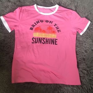 Bring on the sunshine ringer tee